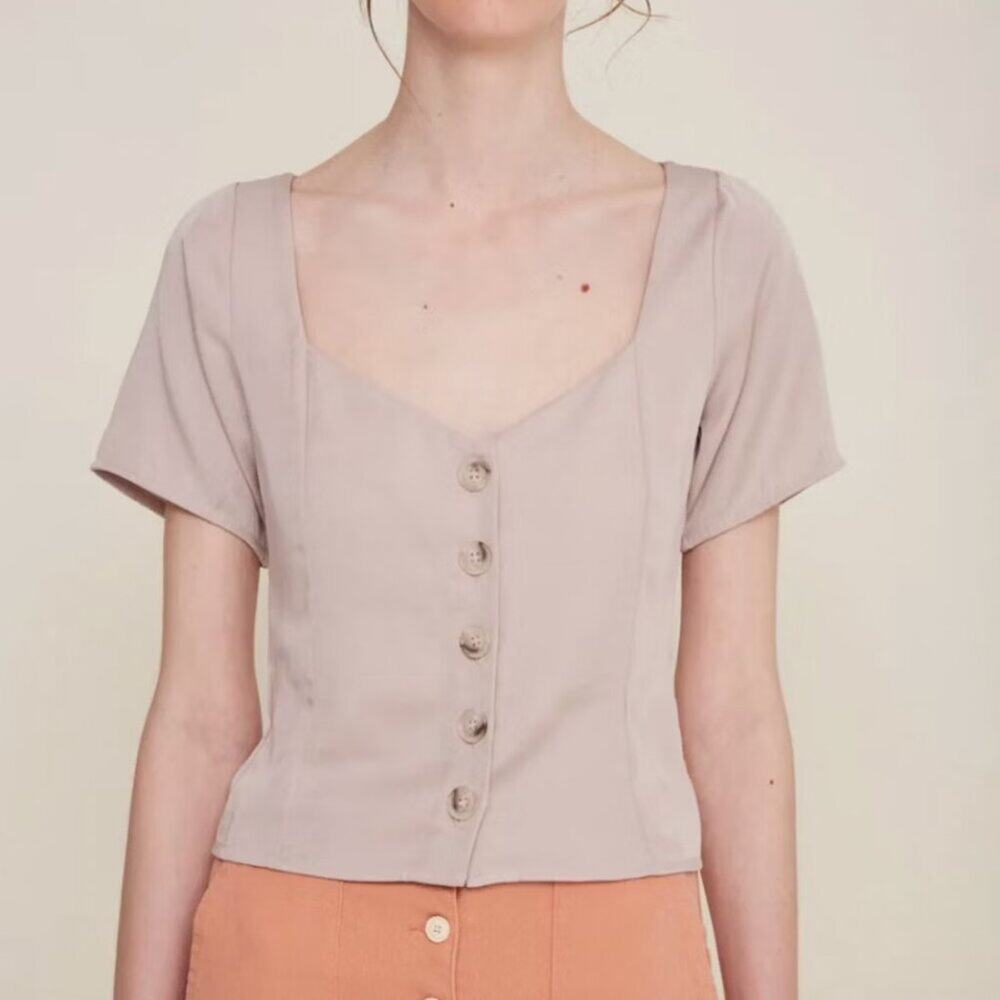 Rita Row Chiara Top In Neutral